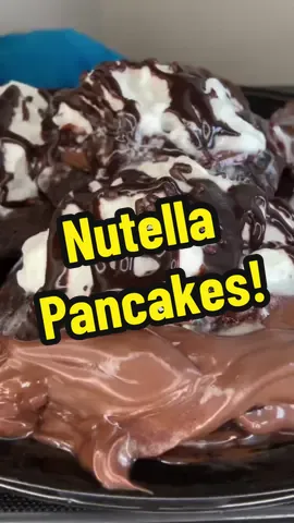 Nutella pancakes asmr mukbang! #fypシ゚viral #fyp #foryou #nutella #pancakes #mukbang #asmr #eating #eatingshow #eatingsounds #asmreatingsounds #latynaeats