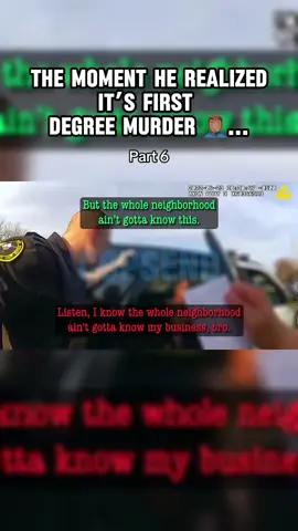 what do y’all think? | Part 6 #fyp #xyzabc #viral #cops #police #firstdegree #murder #innocent #guilty #caughtoncamera 