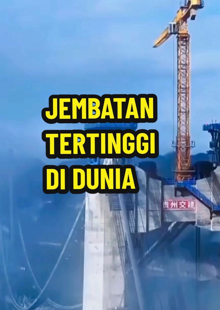 Ini adalah jembatan tertinggi yang ada di dunia #project #jembatan #keajaiban #chinaa #teknologi 