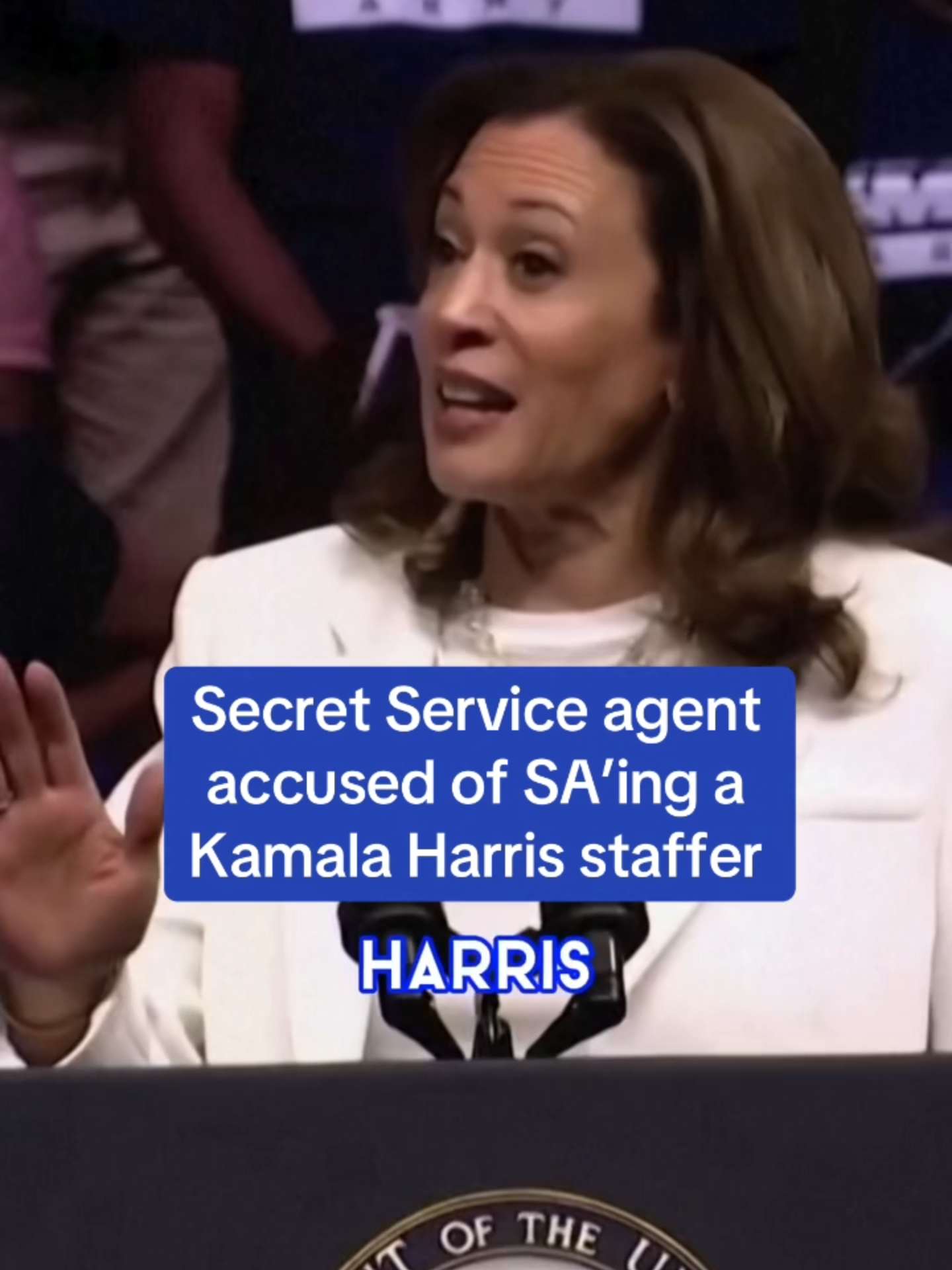 A Secret Service agent has been accused of SA'ing a staffer for Vice President Kamala Harris in Wisconsin. Neither The White House nor the Secret Service have responded. #KamalaHarris #SecretService #Wisconsin