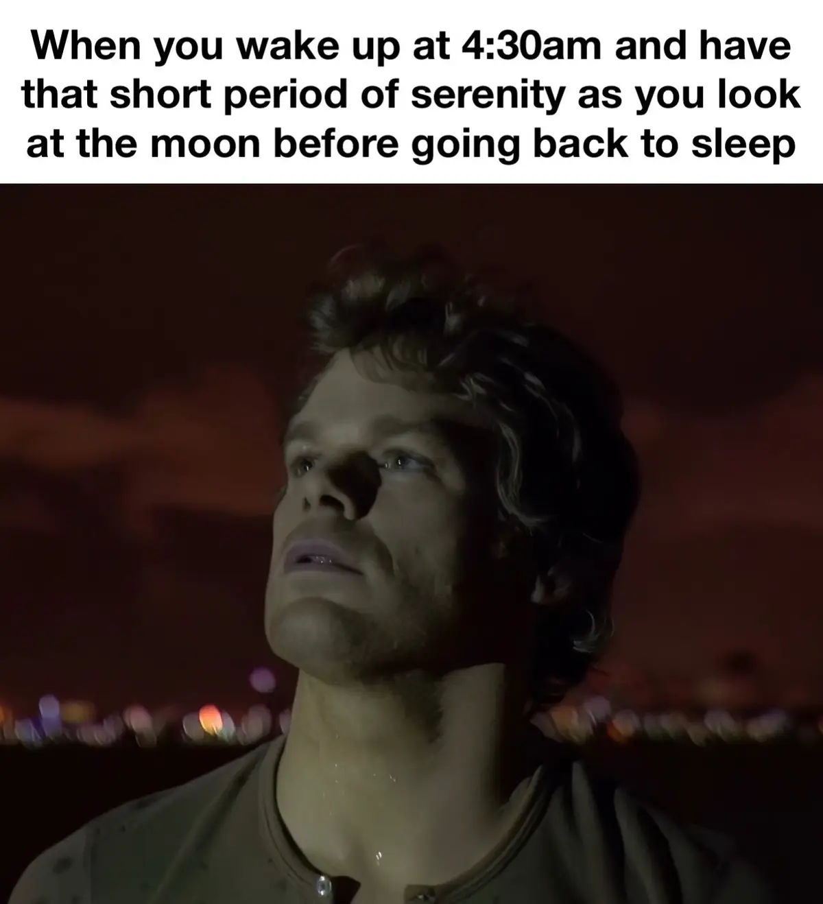 Going on night walks> #dexter #dextermorgan #relatable #moon #fyp #viral 