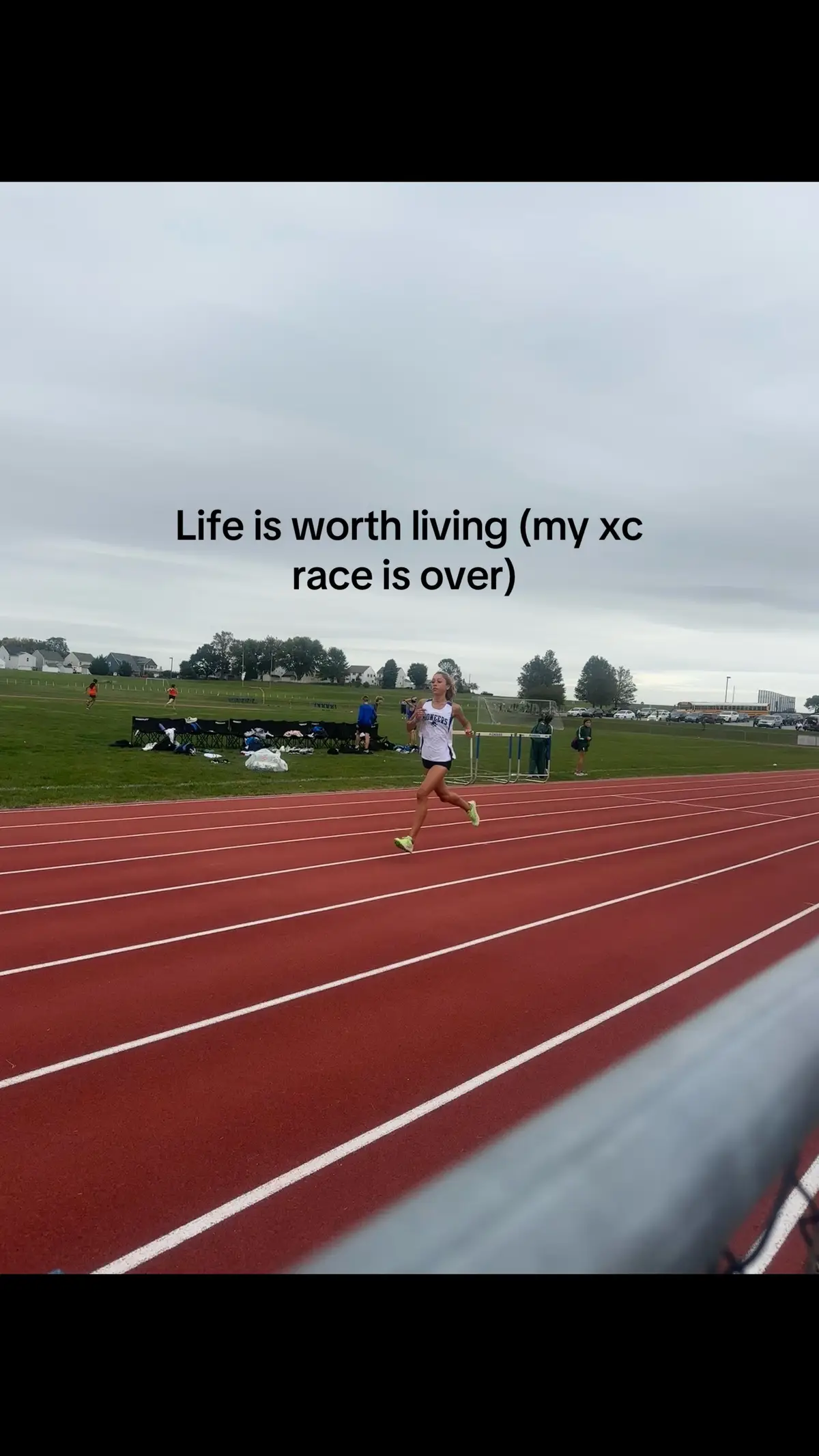 Dont get me wrong i love racing but i do question that on the third mile of my 5k #run #runner #Running #xc #crosscountry #crosscountryrunner #runners #runnerstok #xctf #runrunrun #athlete #runfit #gorun #track #trackandfield #distancerunner #longdistancerunner #fy #race #racing #5k #raceday 