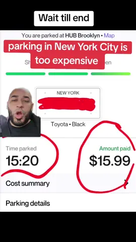 parking in New York City is too expensive 