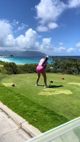 Our dates look a little different now 🫶🏼 We use to always just go out and eat for date nights-which is fun don’t get me wrong. BUTTT it wasn’t really “bonding”  Now we golf for dates ❤️  #golftok #hawaiigolf #womensgolf #marriedlife #daydate #golfdate #golfgirl #golfoutfit 
