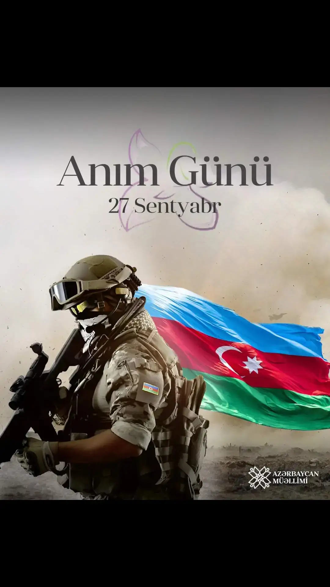 27 Sentyabr — Anım Günü Zəfər tariximizin şərəfli səhifəsidir.  Şəhidlərimizi dərin ehtiramla yad edirik. Onlar bizim qəlbimizdə əbədi yaşayacaq və hər zaman qürur mənbəyimiz olaraq qalacaqlar!      #AnımGünü #27Sentyabr2020 #QarabağAzərbaycandır