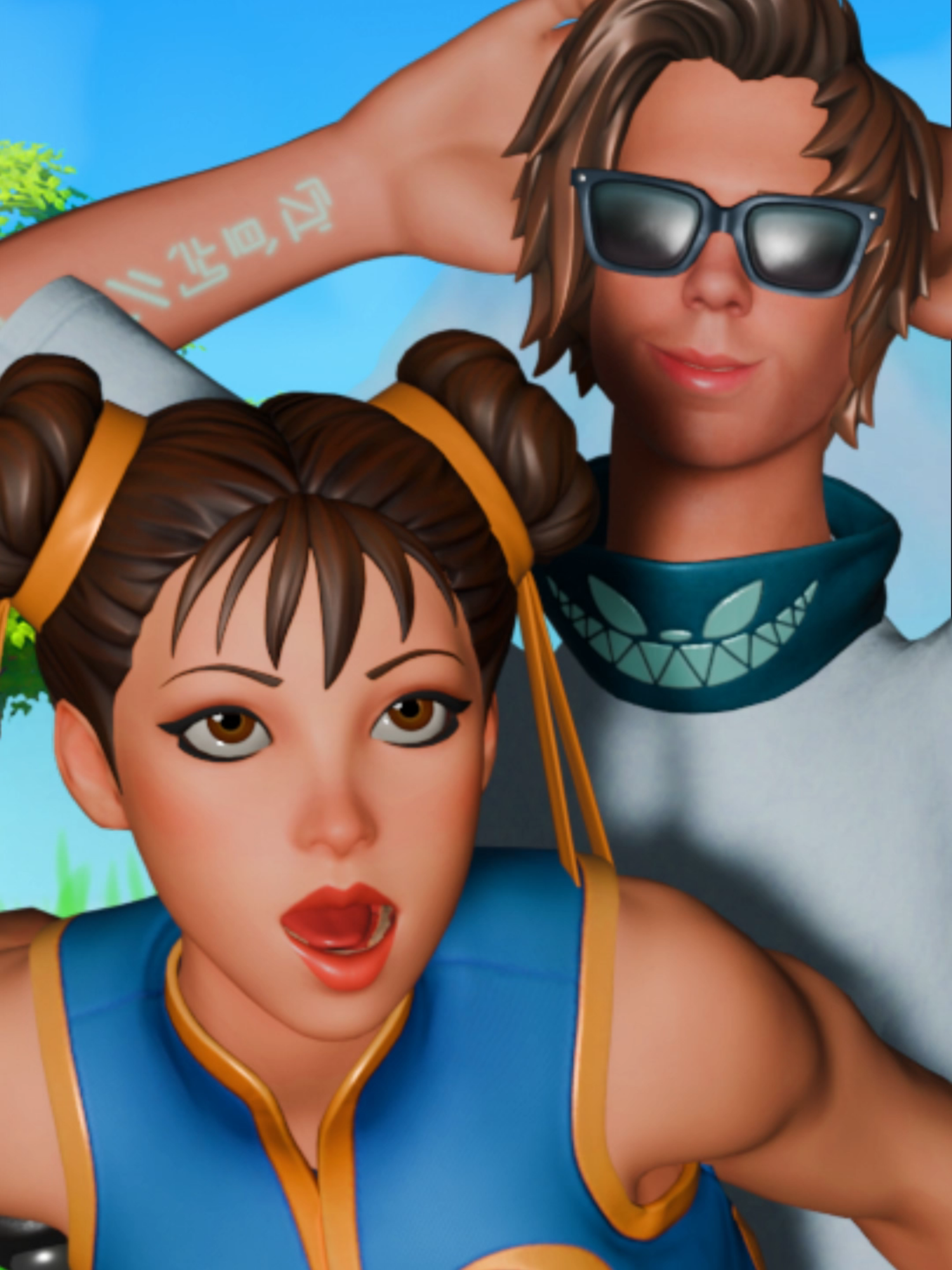 CHUNLI X RUBIUS FORTNITE #rubiusclips #rubiusfortnite #fortniterubius #rubiusfortniteevento #fortniteruby #tubius2009