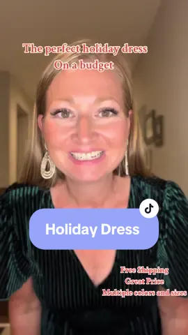 #creatorsearchinsights The perfect holiday dress. This would be great for a wedding guest also. It’s beautiful and so well made. Runs true to size. So many colors to choose from! #holidaydress #weddingguestdress #dresstok #weddingdress #tiktokshopfinds #dresstok #maxidress 