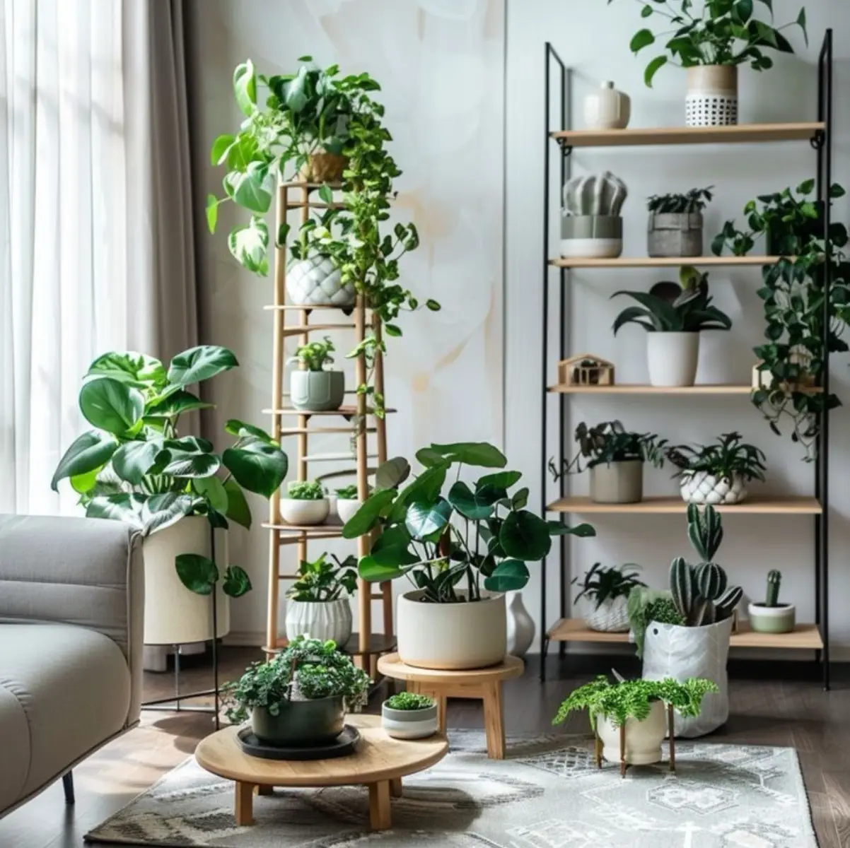 Transform your home with stunning indoor plant displays #indoorplant #sankalpagardentools #beagardener #plantsbringhappiness #indoorgardening #gardeningdesign #gardeningstore 