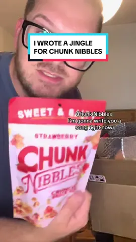 I GOT SO EXCITED I WROTE A JINGLE @Chunk Nibbles #bestsnack #musttry #jingle 
