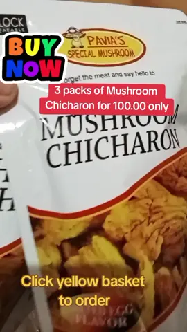 3 Packs of 50grams Mushroom Chicharon. #budolfinds #fyp #highlight #everyone #mushroomchicharon #fyp 