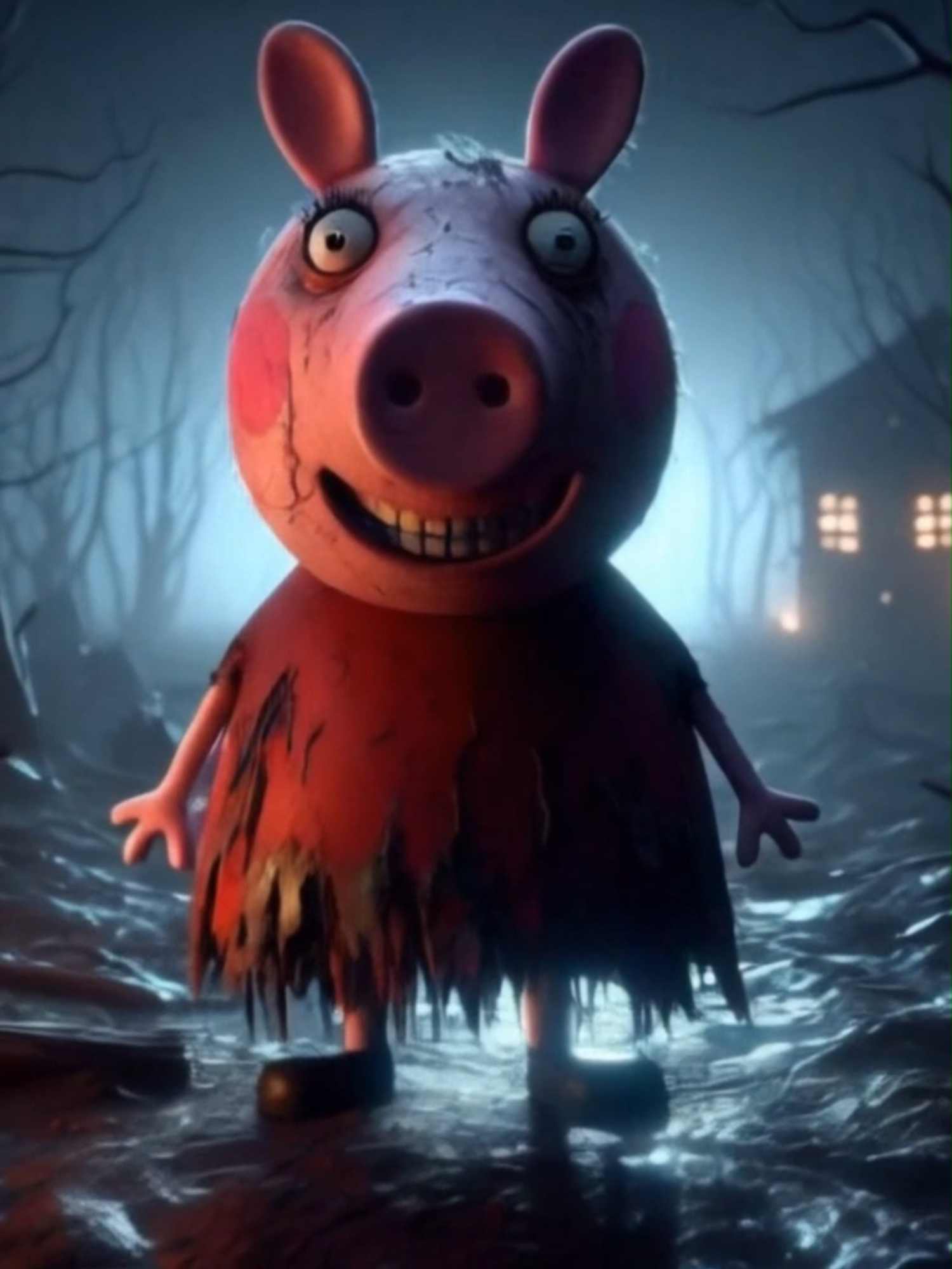 peppapig horror version!!! #cartoon #creepy #creepycartoon #zombie #peppapig #scary #scarystories #scaryvideoseos