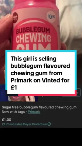 it’s literally 90p from primark 😭 #vinted #primark #chewinggum 