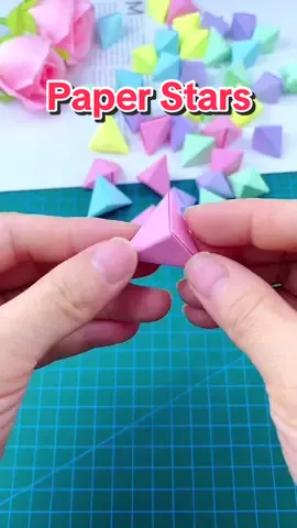 The special folding method od star note. #paperstars #origami #paperstarstutorial 