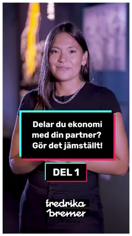 Del 1 - Dela ekonomi med din partner!  Flytta ihop? Ta hjälp av vår checklista inför ert roliga nya kapitel som sambos! Jämställda par håller längre än ojämställda. Vi guidar er med frågor för en trygg och ekonomiskt jämställd relation.  Det kan vara svårt att prata om pengar - vi vill göra det lättare för dig som är ung och vill lära dig mer om hur man har en ekonomiskt jämställd relation!  Gå in på vår profil för att se fler filmer om ekonomisk jämställdhet gällande relationer, jämställdhet och familjejuridik. www.fredrikabremer.se/ngr #delatansvar #checklista #ungarelationer #unga #ekonomi #pengar #jämställdhet #ojämställdhet #jämställdekonomi #nästagenerationsrelationer #parrelationer #sambo #flyttaihop #samboskap #privatekonomi #familjejuridik #juridik #ekonomiskjämställdhet #budget #lönegapet #ojämställdalöner #kvinnodominerat #mansdominerat#löneskillnader #sambolagen #relation #kärlek #statistik #dejting #konsumtion #lån #skulder #flickvän #pojkvän #flyttahemifrån #sambo #fakta #utbildning #marknadsföring #reklamindustrin  #könsnormer #normer #deladekonomi #tryggrelation #samtal #sambolag #fredrikabremerförbundet #deladekonomi #procentuelluppdelning 