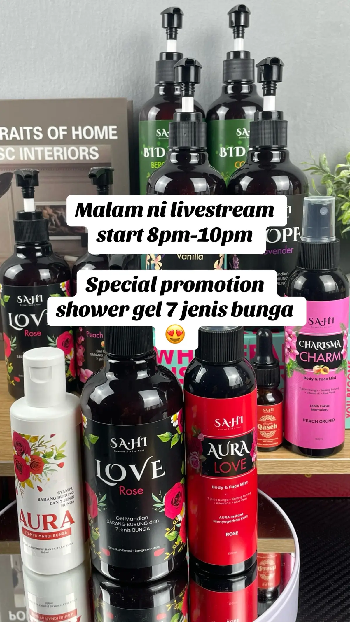 Don't miss out on my exclusive livestream event featuring a special promotion on shower gel! Join me at 8pm - 10pm for some exciting deals and fun. See you there! #showergel #mandibungamoden #sahisarangburung #sabunviral #fyp 