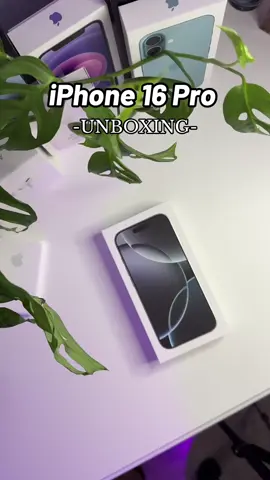 iPhone 16 Pro - White Titanium Unboxing & Setup 😍 #apple #iphone16 #newiphone #iphone16pro #tech #viral #trend #techtok 