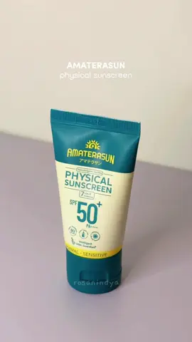 Physical sunscreen yang aman buat kulit normal sampai sensitif + sudah dermatologist approved dari @Amaterasun 🌞 #sunscreen #sunscreenviral #amaterasun #amaterasunsuncreen #skincare 