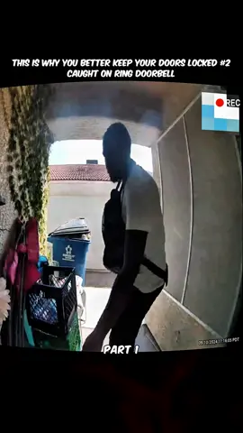 Part 1 #doorbellcamera #cameracontrol #caughtoncamera #camera #ringdoorbell #creepy #scary #camerafootage #tiktok #doorbell 