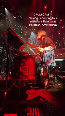 DRUM CAM 🎥 Playing Labour with @Paris Paloma at Paradiso, Amsterdam #fyp #drummersoftiktok #labour 