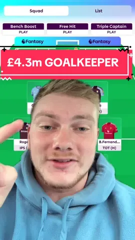 £4.3m Goalkeeper in FPL!? Who is your GK this weekend? #fpl #arsenal #raya #neto #epl #football #Soccer #fyp 