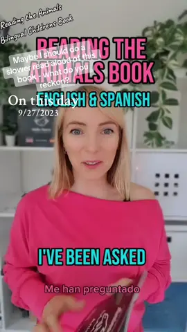 Reading the Animals Children’s book. This is a read-aloud by the author in English and Spanish. #childrensbookauthor #childrensbook #bilingualkids #kidsbooks #onthisday  What’s your favourite animal?  @BooHQ Books 