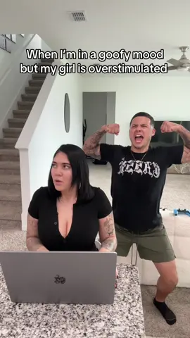 She doesnt like me being goofy 🥴 #couples #viral #couplescomedy #foryou #fyp #comedy #relatable #Relationship #boyfriend #girlfriend #janieceandisaiah #trending 