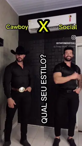 QUAL É SEU ESTILO ME DIZ AÍ CAWBOY X SOCIAL ou vc gosta dos dois? Camisa acetinada gola padre R$147,00 Chapéu R$220,00 Calça jeans R$149,99 Calça sarja R$189,99 Cinto 2 lados R$145,00 Mais elegância e estilo para eles só aqui na @xthifermenoficiall  #modamasculina #cavalgadas #cawboy #cintocountry #lookblack #chapeu #agro #country #peao #rodeio #agro #festadepeao #explorar #explorer #moda #modamascstyle  #roupasocial #roupasocialmasculina 