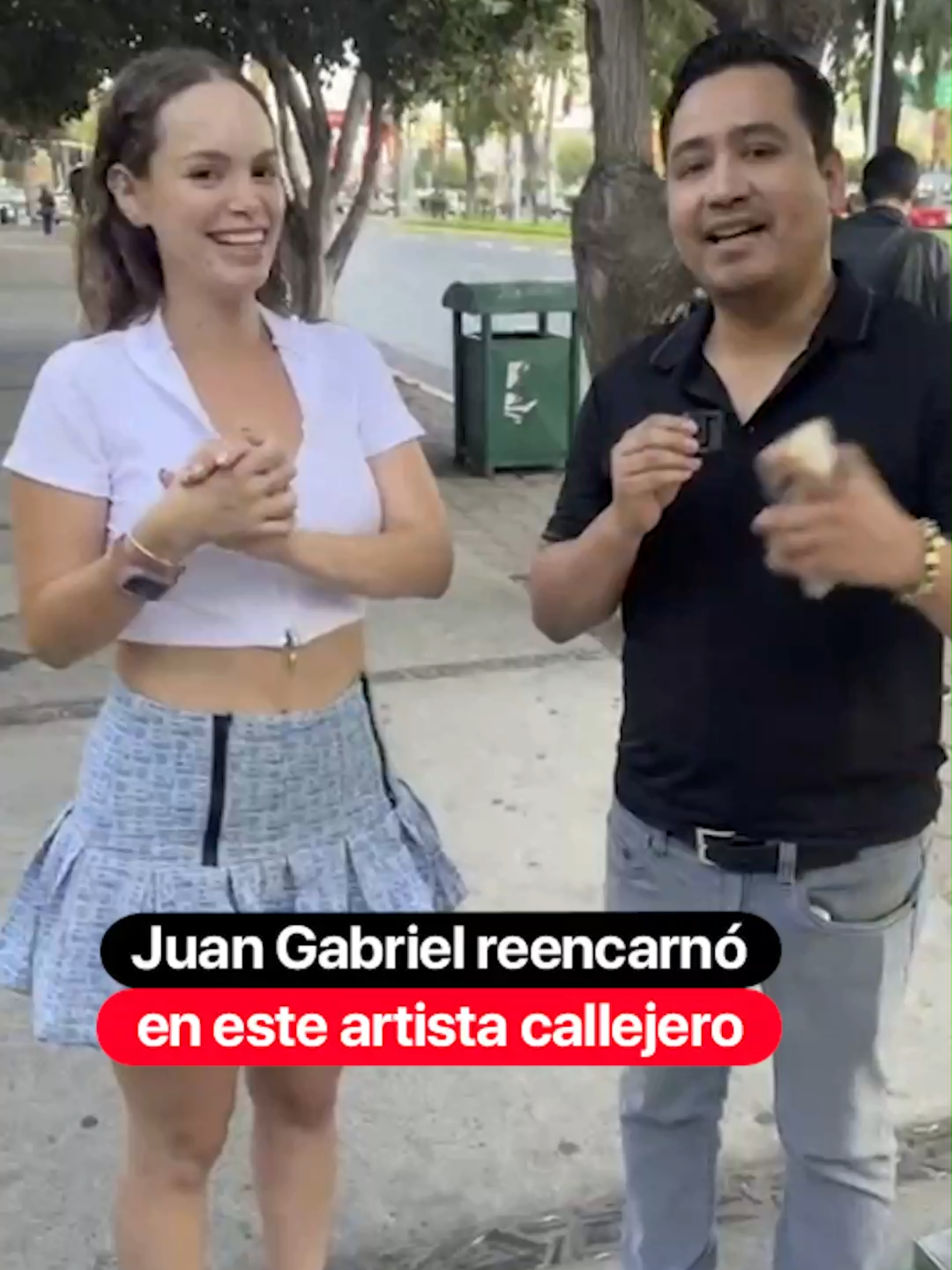 Juan Gabriel reencarnó en este artista callejero @valentinapazofficial