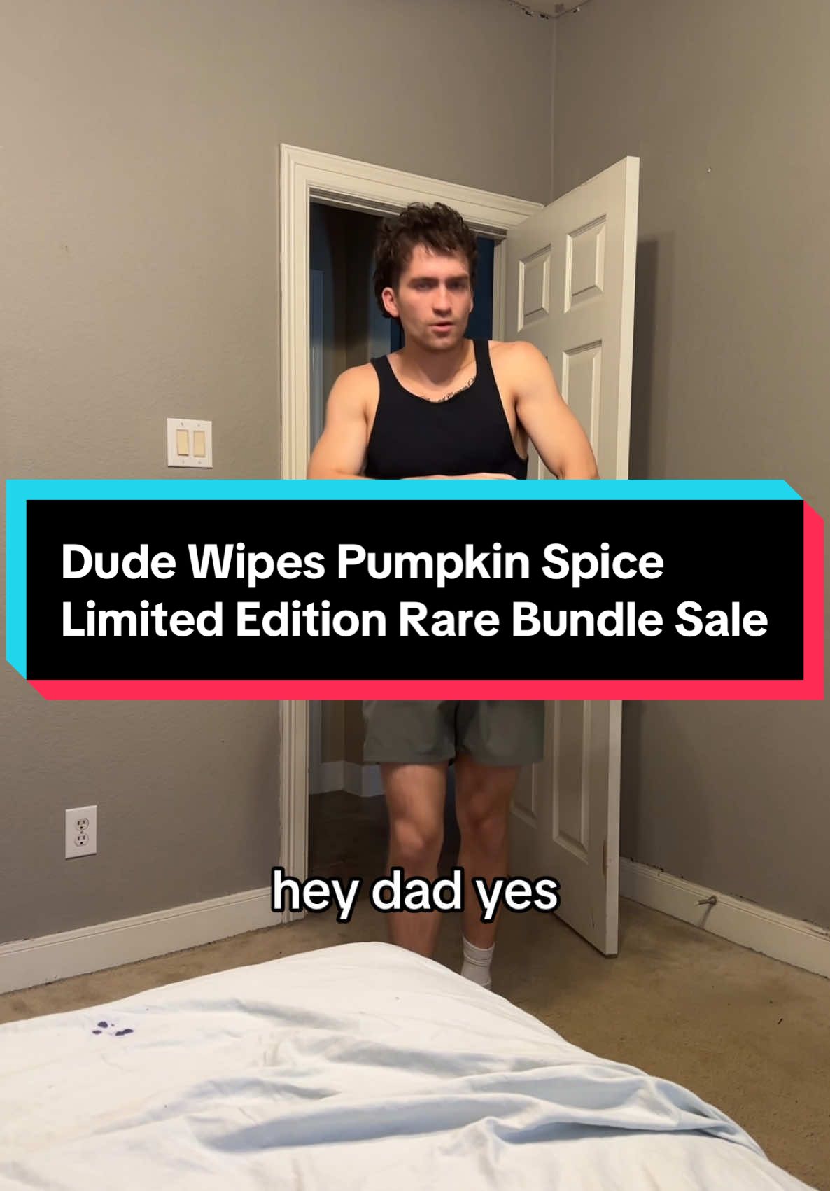 Dad got me the pumpkin spice dude wipes for $20 #dudewipes 