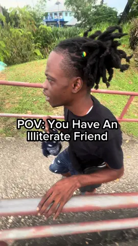 “Illiterate” Is When You’re Uneducated🙂(The Video Is For Entertainment Purposes Only, We Don’t Participate In Any Activities Talked About In The Video)… Enjoy The Video💙 • 🎥: @Zraeldidit📸  • #darealkyle #funnyvideo #justjokes #trinidad #trinidadandtobago #trini_tiktoks 