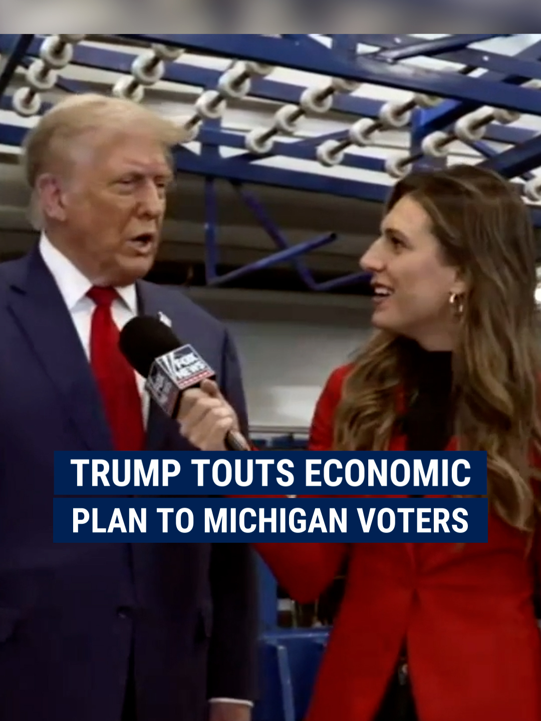 Voters in battleground Michigan say the economy is their top priority. Former President Trump tells Alexis McAdams 