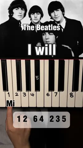 I will …🥹🎶 The beatles ”Have a happy weekend with this melody“ #beatles #easypiano #play123_piano #pianoplayer 