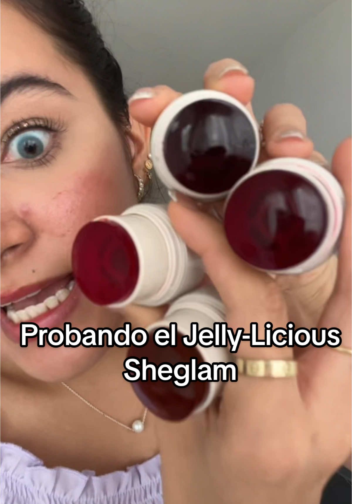 Omg sacaron estos cosmeticos gelatinosos de @SHEGLAM  #SHEGLAM #SHEGLAMmusthaves #SHEGLAMtint #probandoproductos #probandocosmeticos #makeup #gelatina #barragelatinosa #longervideos 