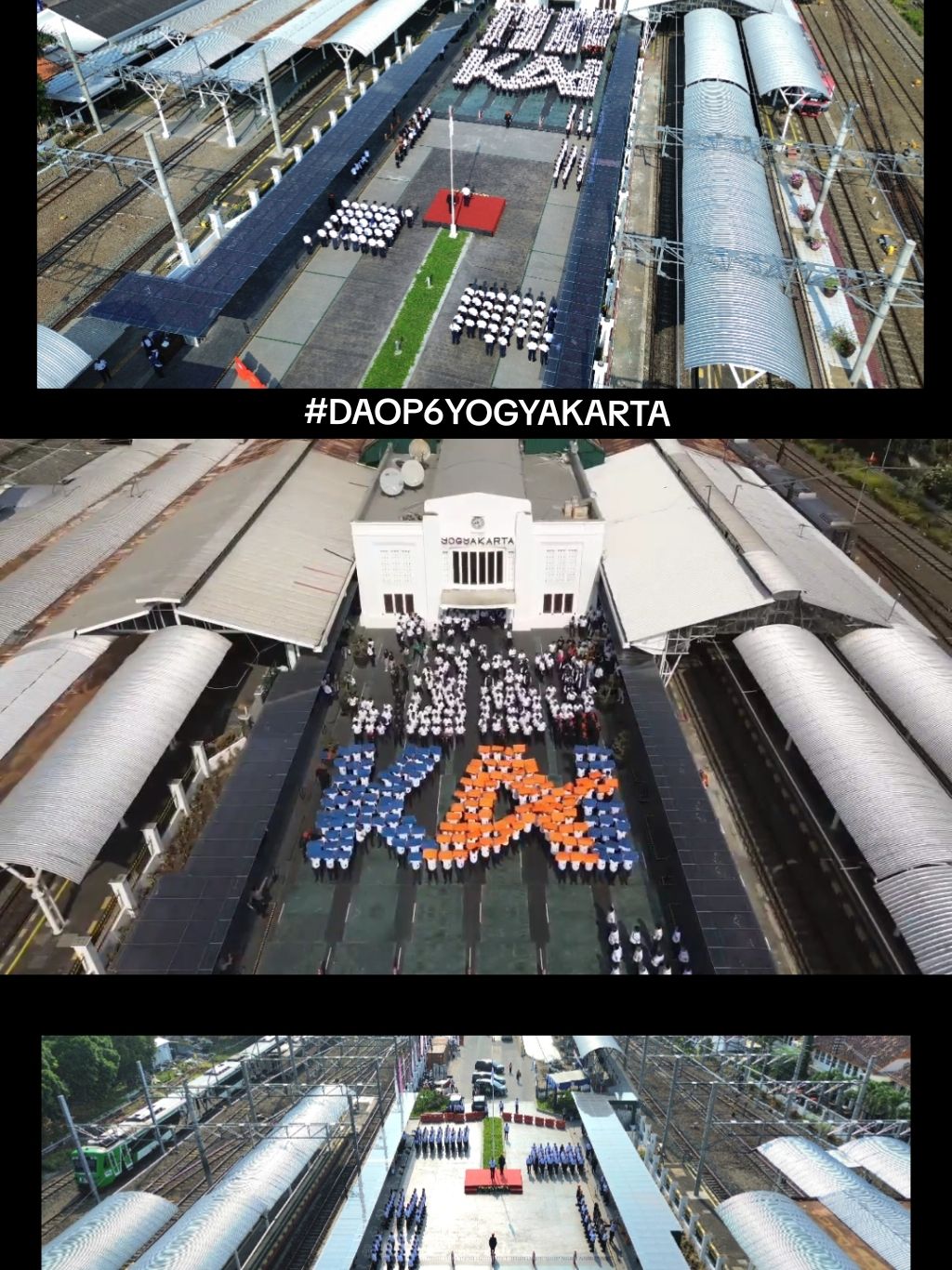 selamat ulang tahun cintaku 😘 #ptkeretaapiindonesiapersero #stasiunyogyakarta #stasiunjogja #daop6 #daop6yogyakarta #hutkai #flashmob #hutkeretaapiindonesia #formasikai #kaikeren #happybirthday 