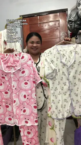 3in1 Korean Sleepwear 🌸 medium, large, xl, xxl 🫶🏼 #sleepwear #koreansleepwear #pantulog #3in1sleepwear 