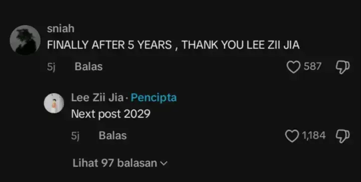 Kena tunggu 5 tahun pula next post dia😝😝 ingat dah lupa password 🤣🤣 #leeziijia #badmintonmalaysia #fyp 