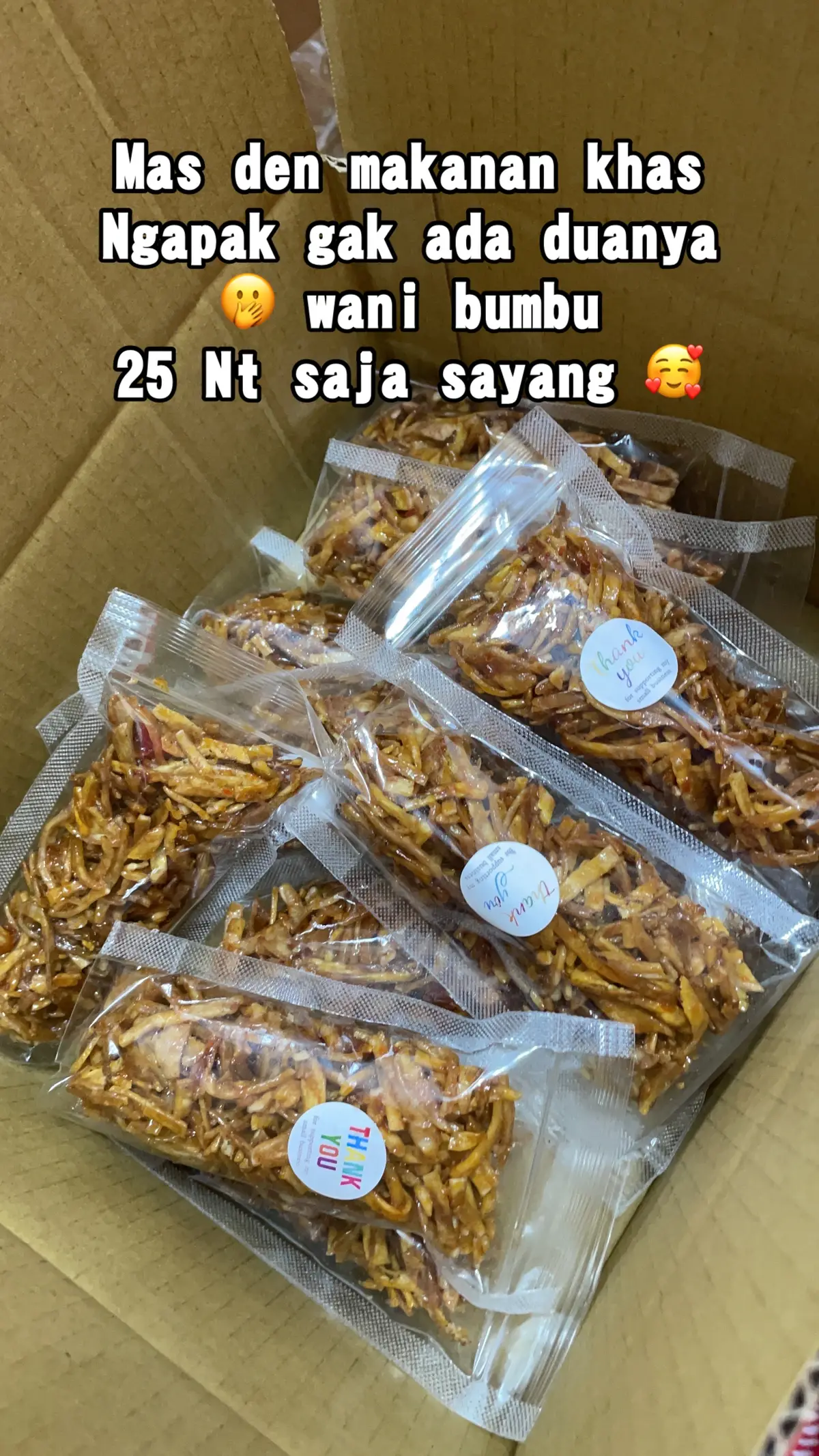 Gaesss bantuuu ramaikan yukkk ,  Bantu ekonomi kwluarga diindo ❤️  Bole dicoba masakan khas Cilacap nggeh 🥰 Terima reseller 🥰 Order wa 0908-517-234  #fyptaiwan #tkwtaiwan #fyppppppppppppppppppppppp #murah #reseller 