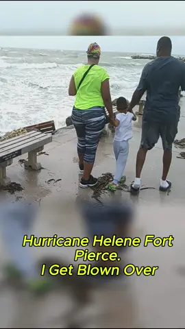 Part 1: Hurricane Helene Fort Pierce. I Get Blown Over#fish #fishing #fishtok