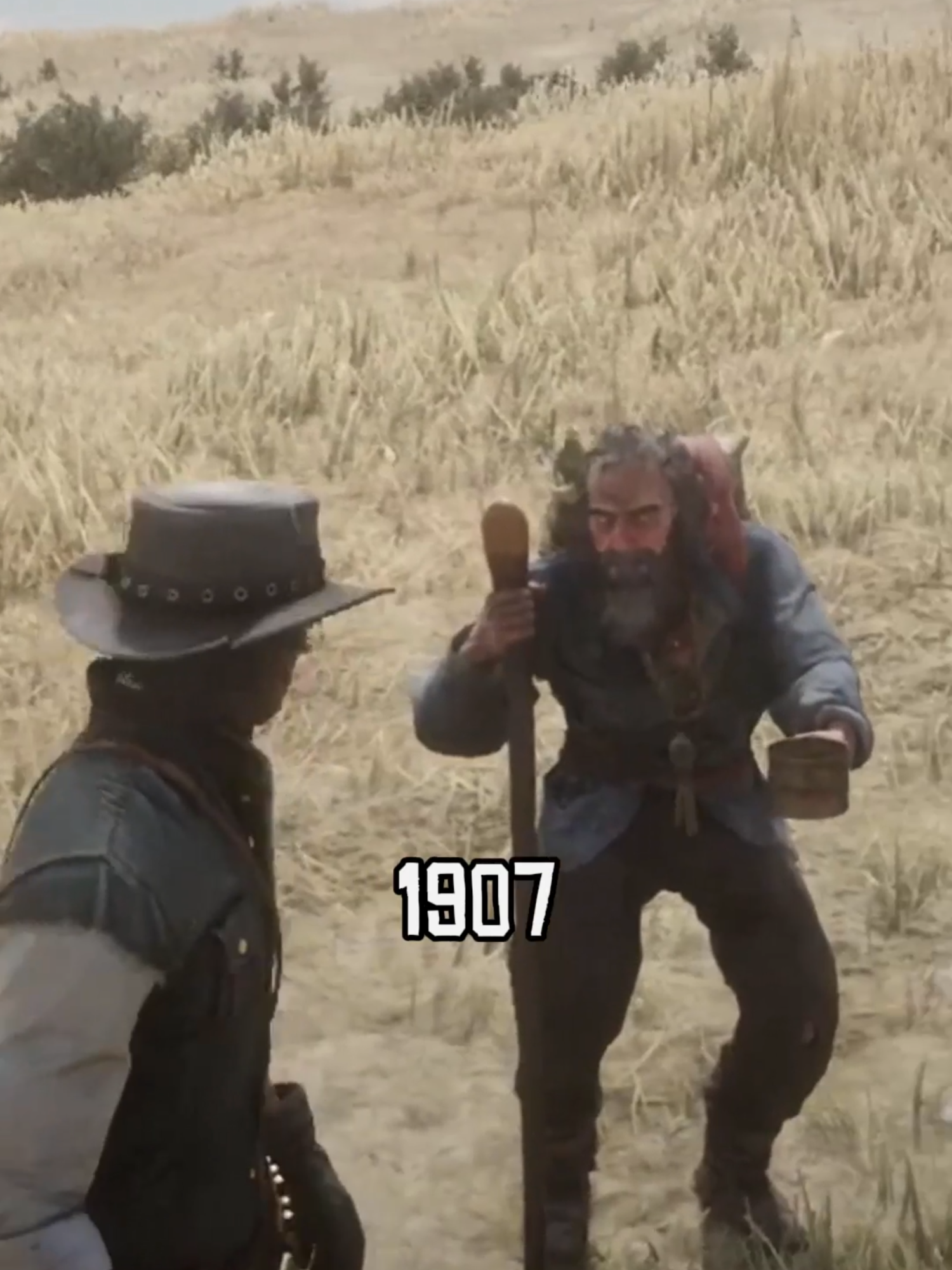 Blind Man Predicts John's End #rdr2 #ps4 #ps5 #game #gaming #rdr #arthurmorgan #johnmarston #easteregg