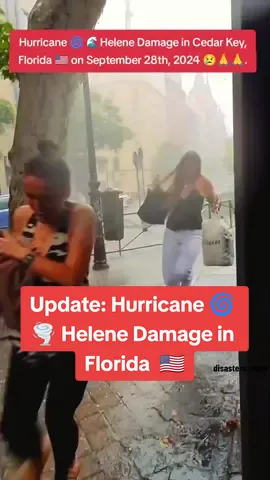 Hurricane 🌀 🌊Helene Damage in Cedar Key, Florida 🇺🇲 on September 28th, 2024 😢🙏🙏. #hurricane #helene #damage #cedarkey #florida #flooding #tropical #storm #fyp #usa 