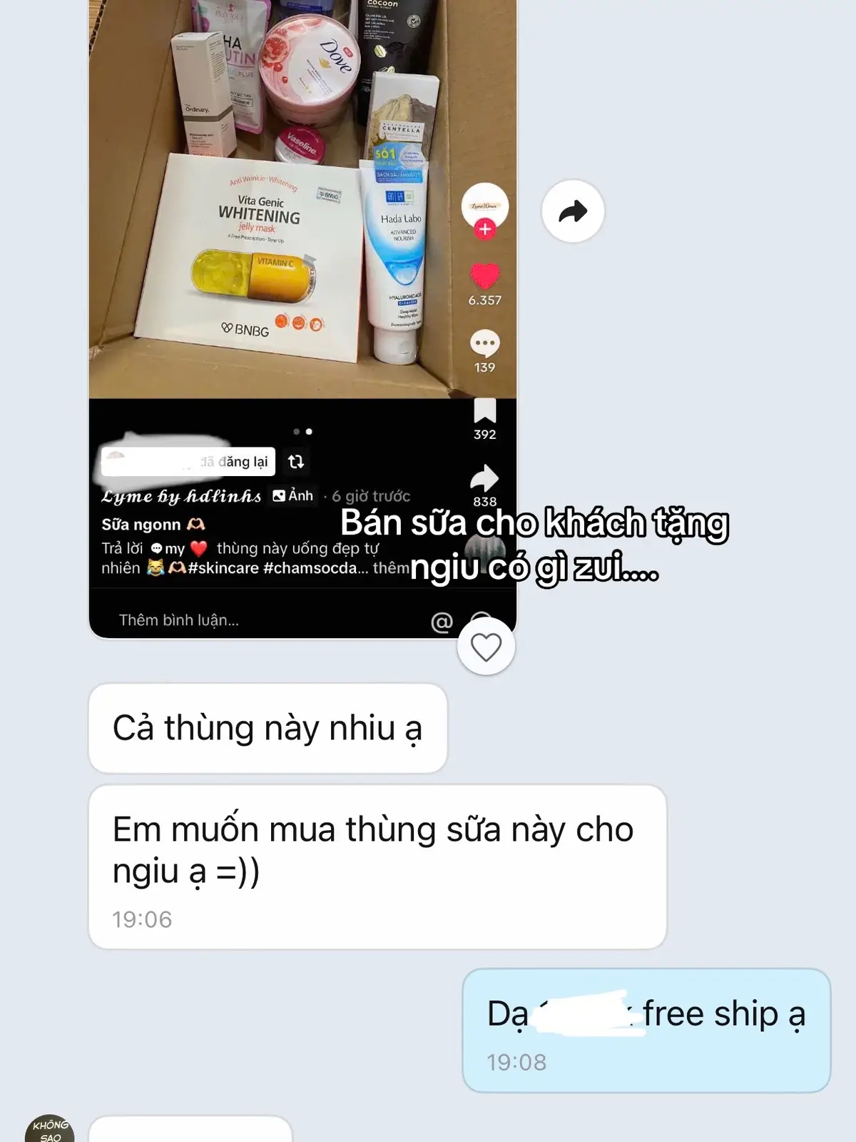 Trc khi up tui dc sự đồng ý của ảnh rùi nhớ 🥹 #tinhyeu #lyme10mm #goclamdep #myphamchinhhang #skincare #reviewlamdep 