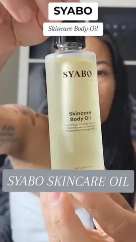 Are you looking for a moisturizing oil that you can use on your face and body? This is so light and instantly absorbs without leaving you greasy. #syabo  #syabobeauty #beauty #bodyoil #drybodyoil #bodyoilsforskin #moisturizingface @SYABO Store 