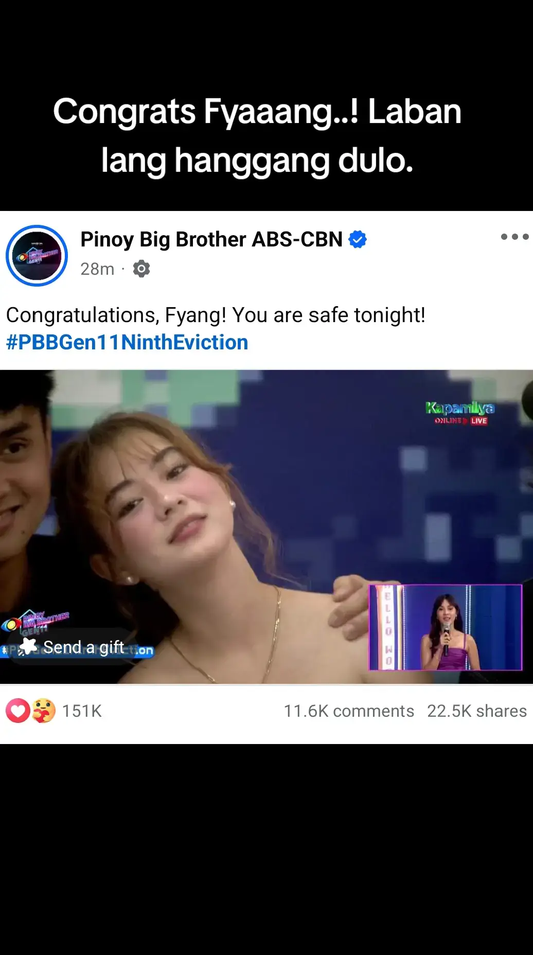 Thankyou po sa lahat ng supporters ni Fyang.  #Mybig4 #fyaaaaaaaaaaaaaaaaaaaaaaaaaaaaaaaa #pbbgen11 #BBSfyang 