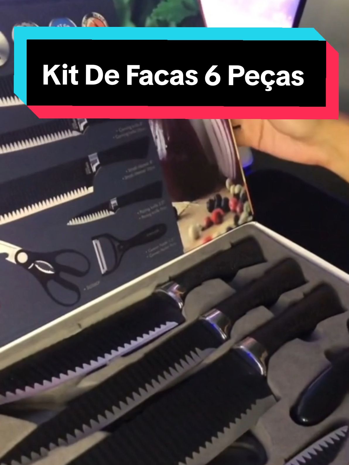 Kit Jogo De Facas 6 Peças Link na Bio