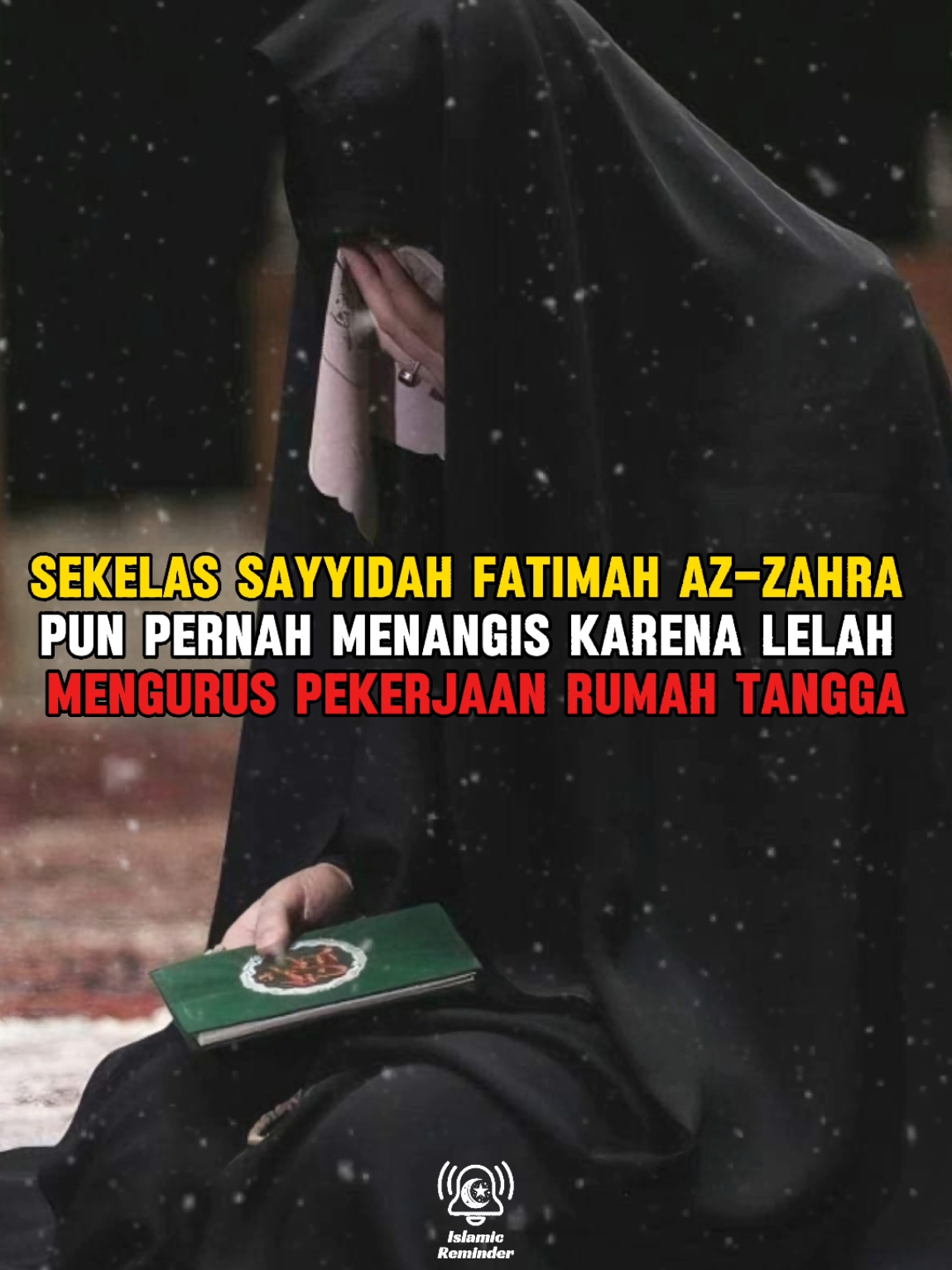 Sekelas sayyidah fatimah az-zahra pun menangis karena pekerjaan rumah tangga #islamicreminder #faktaislam #hijrah #fatimahazzahra #rumahtangga 