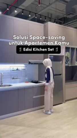 Dapur kecil? No problem! Kitchen set space-saving bikin apartemenmu makin efisien! 🍳💡 #IDEMUBYVIVERE #SOUTH78  #KitchenGoals #SpaceSaver