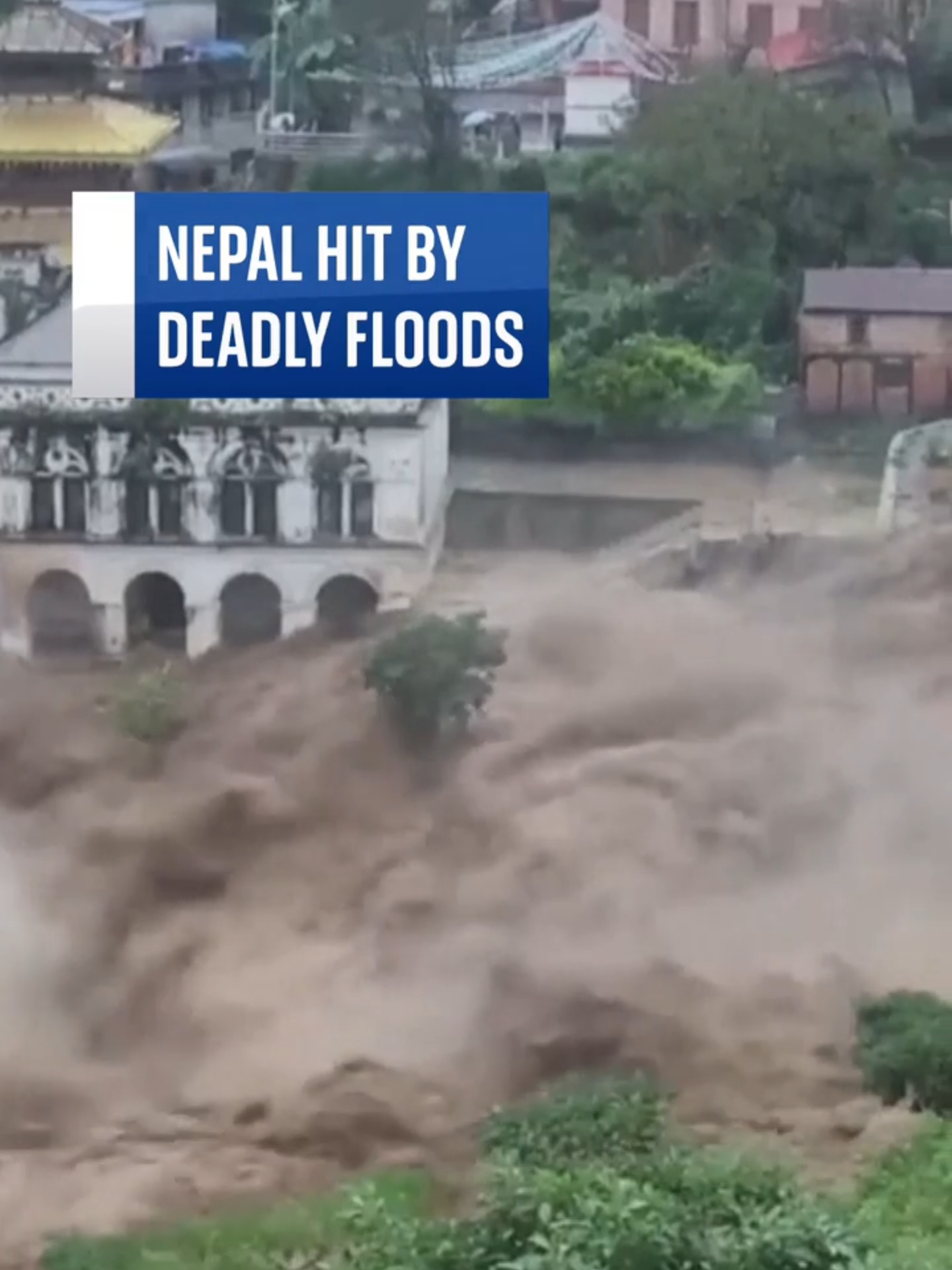 Devastating floods hit #KathmanduValley and other parts of #Nepal #skynews