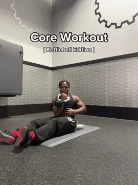 Kettle Bell Workout💪🏾 Save & Try . This Core workout is differently fun because it's a lot of ways to workout your abs using these exercises & techniques so get the hang of these and keep going with your success. I would say if your going to stop in Between sets give yourself 5 secs then keep going it's like pacing yourself and when you're done 30 seconds rest time. keep going hard. #workout #reels #ﬁtness #motivation #fitnessmotivation #stayfit #abs #core #coreworkout #core #keepgoing #kettlebellworkout 