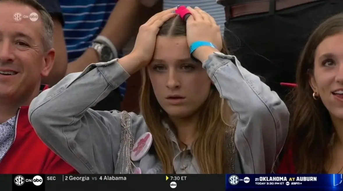 #CFBonFOX #CollegeFootball #cfp #kentucky #olemiss #upset #wow #faces #fans 