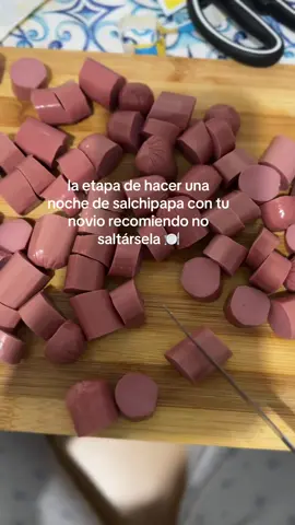 El mejor plan y punto🧑🏼‍🍳👩🏽‍🍳 #parati #fyp #cena #salchipapa #xcyzba #viraltiktok 